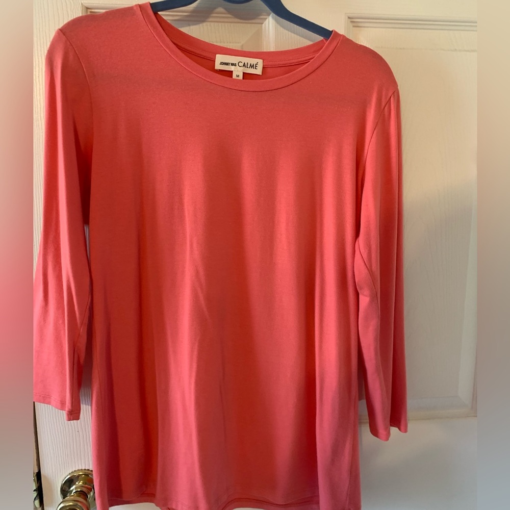 Johnny Was Calme tee shirt in coral